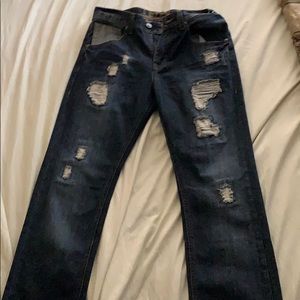 Mens ripped jeans
